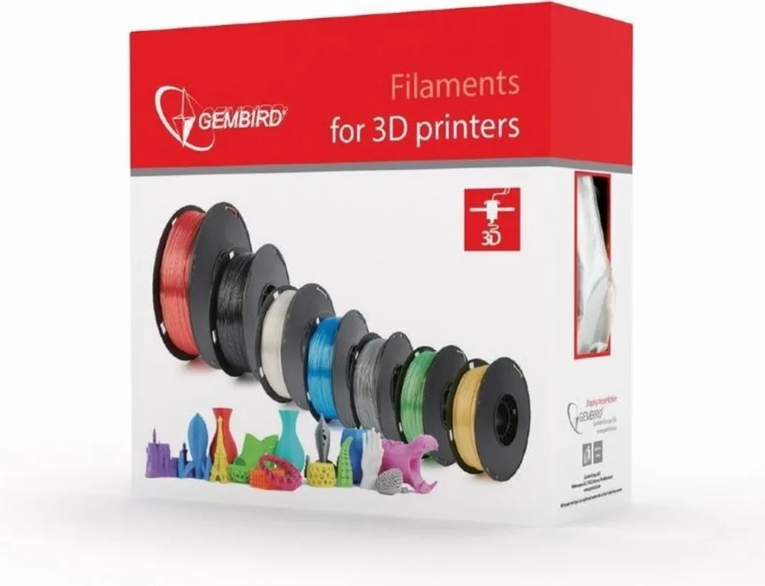 Gembird PLA Filament 1.75mm - 200g - Zwart/Goud Metallic