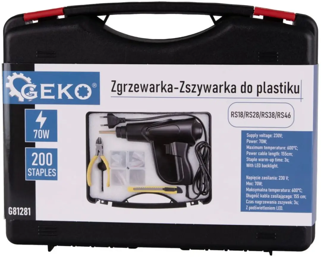 GEKO Plastic Laspistool Set