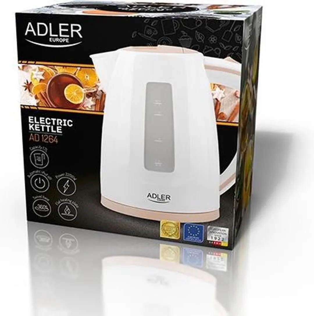 Adler AD 1264 Waterkoker - 2200W - 1.7 liter - afbeelding 3 van 6