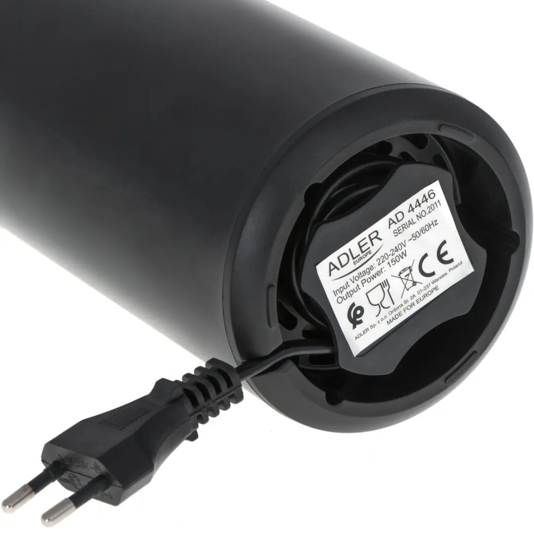 Adler AD4446BS Koffiemolen 150W - Zwart - afbeelding 6 van 6