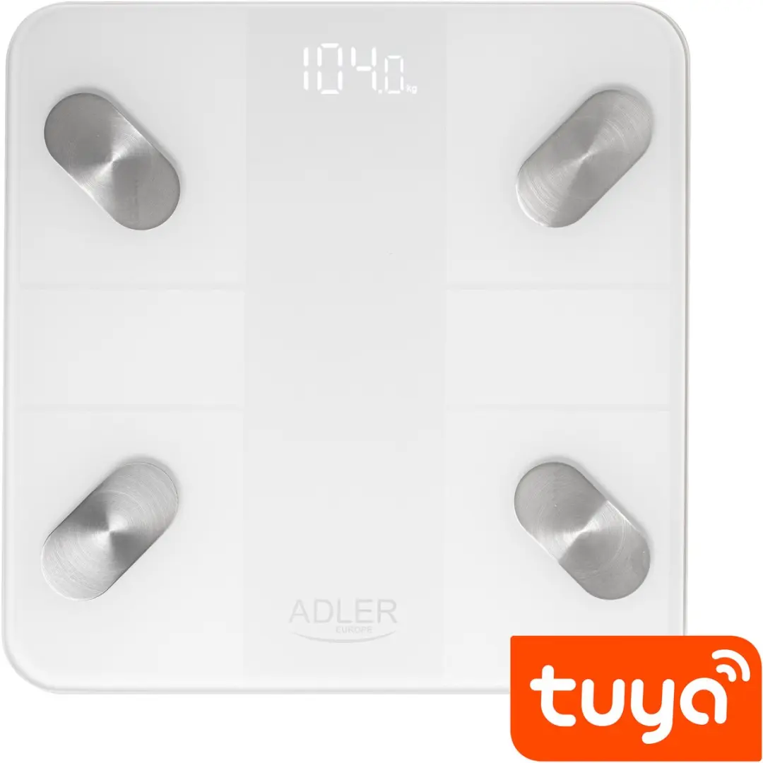 Adler AD 8186 Slimme Weegschaal - 180kg - Wit - afbeelding 5 van 6