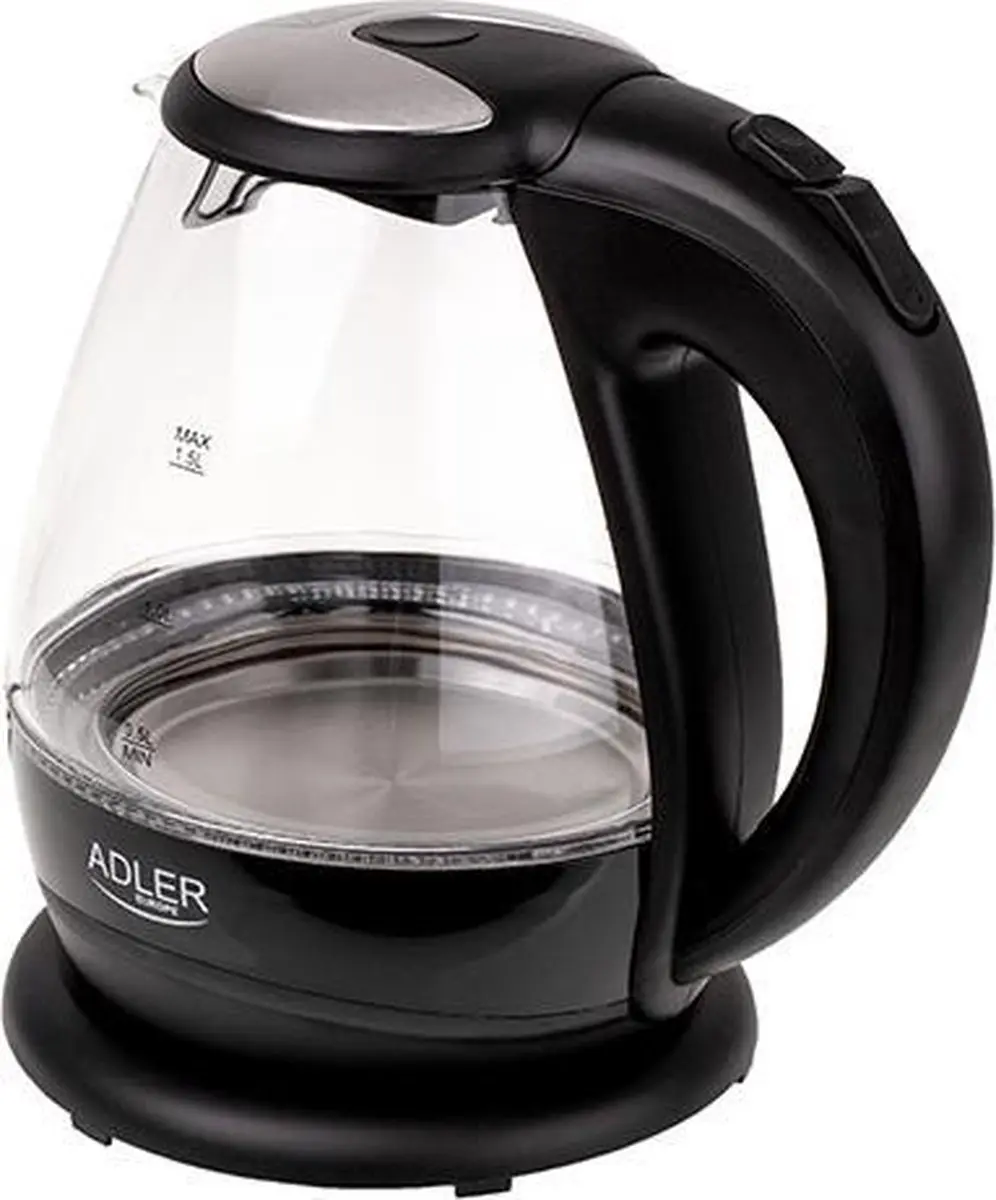 Adler AD 1224 Waterkoker 1.5L - 2000W - Zwart - afbeelding 2 van 6