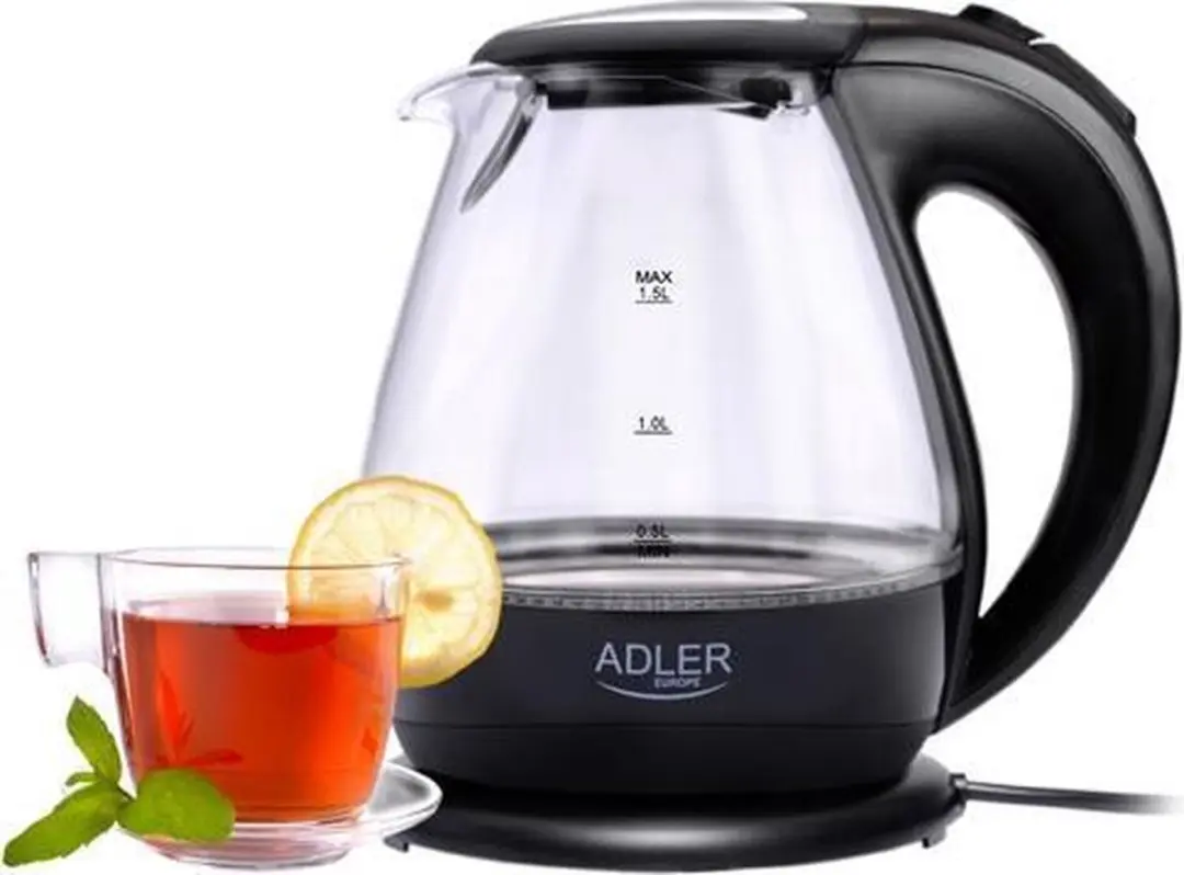 Adler AD 1224 Waterkoker 1.5L - 2000W - Zwart - afbeelding 6 van 6