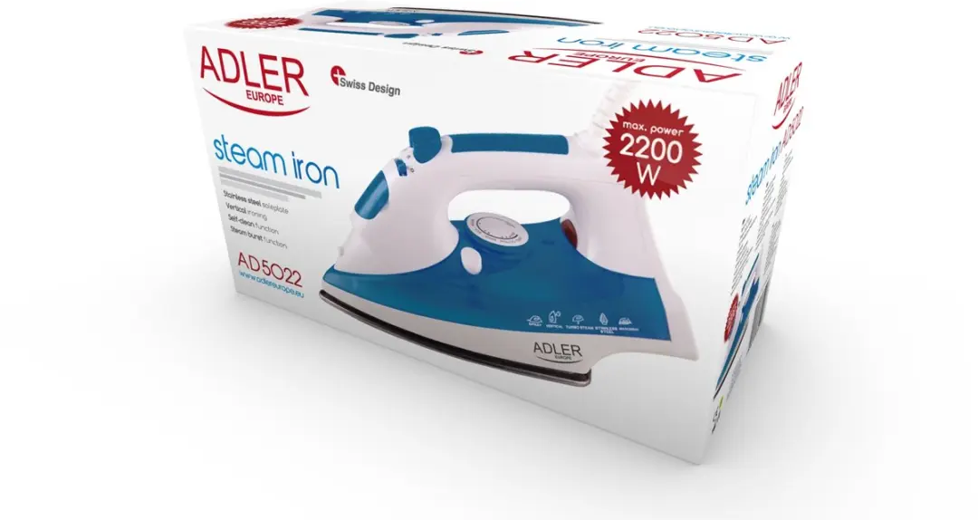 Adler AD 5022 Stoomstrijkijzer - Paars - afbeelding 3 van 6