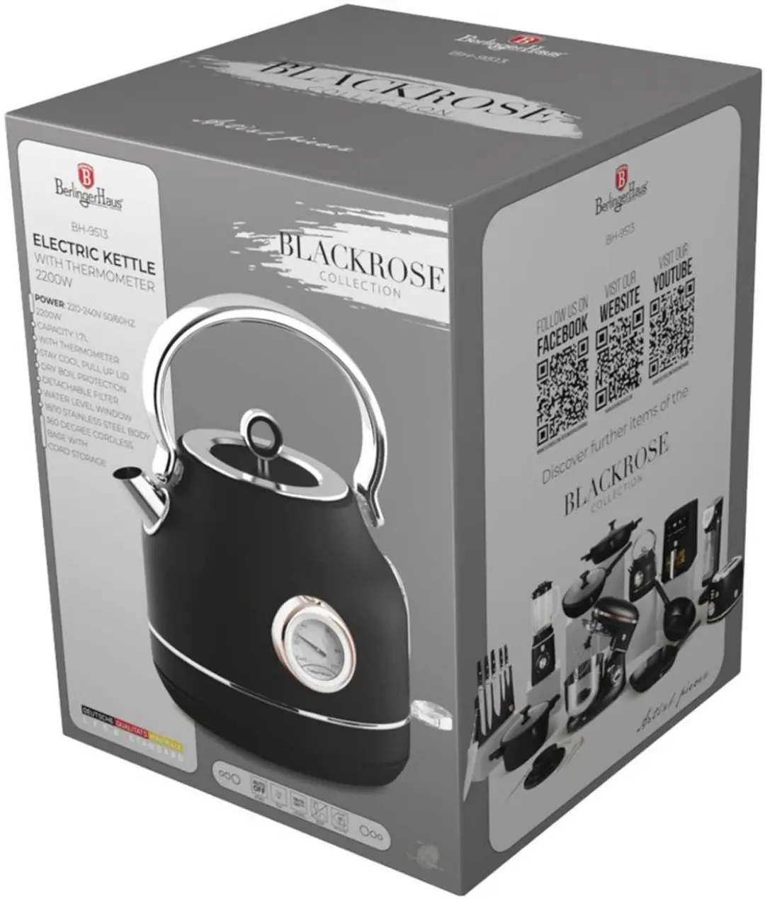 Berlinger Haus BH 9513 - Waterkoker met thermometer - Monaco collection 1e - afbeelding 6 van 6