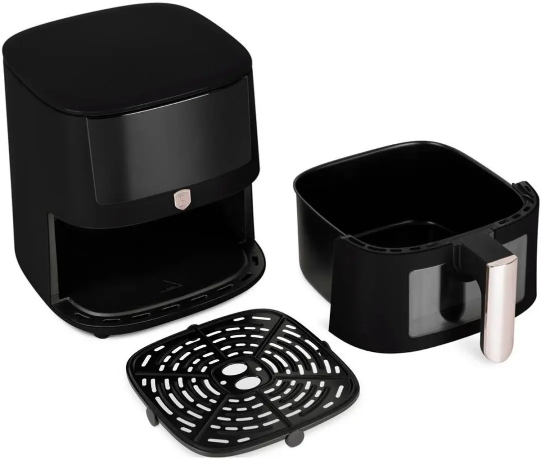 BerlingerHaus BH/9488 Airfryer 5L - 1400W - Zwart/Rose Gold - afbeelding 3 van 4