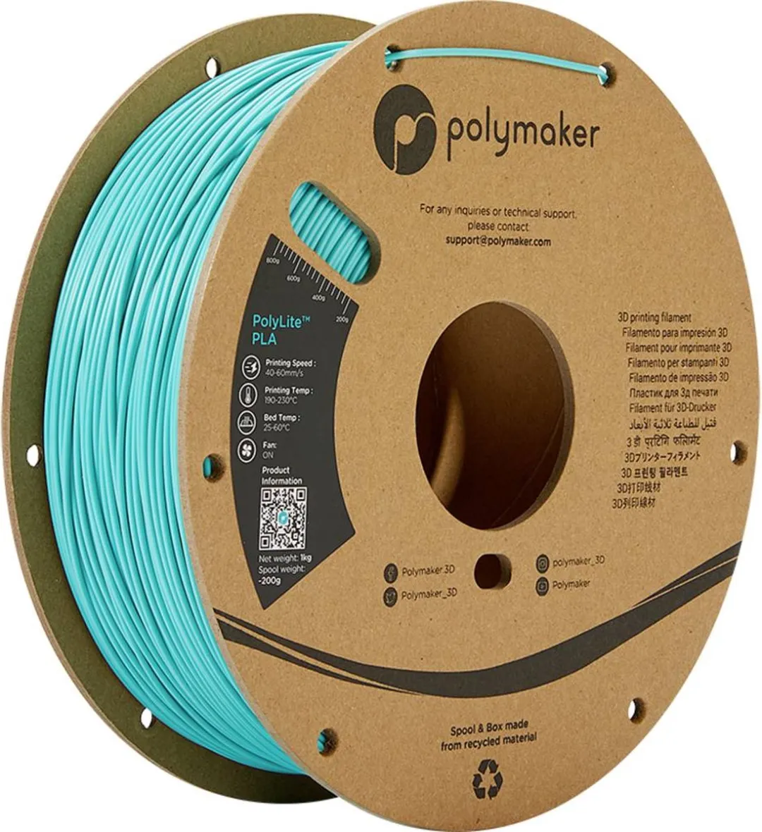 Polymaker PolyLite PLA Filament 1.75mm 1000g