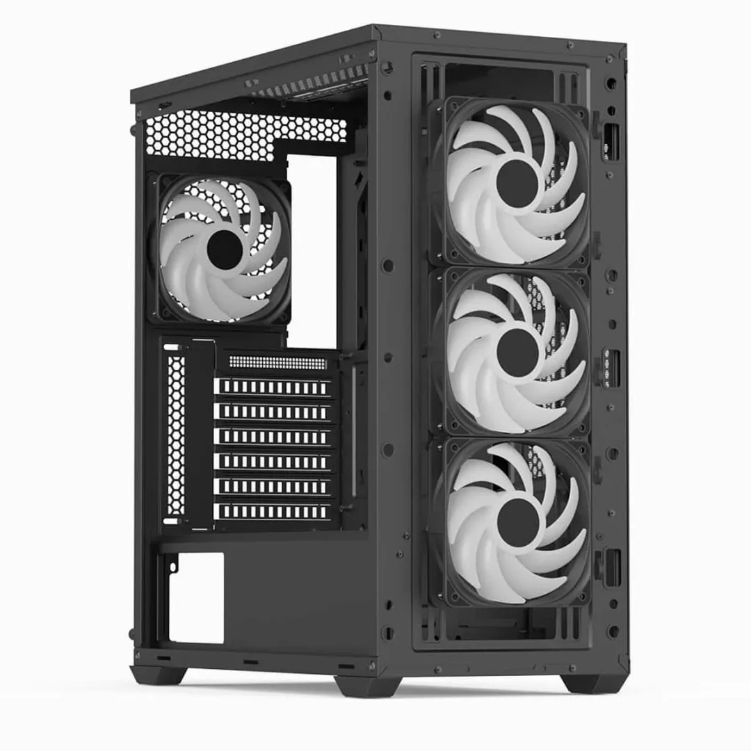 Aerocool D502A Midi Tower - Zwart