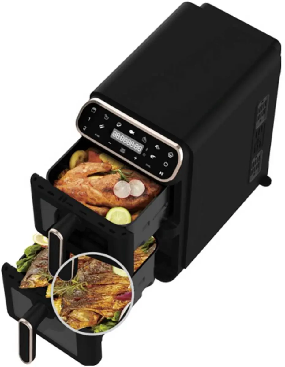 BerlingerHaus BH/9802 Airfryer 11L 2460W - Zwart - afbeelding 4 van 4