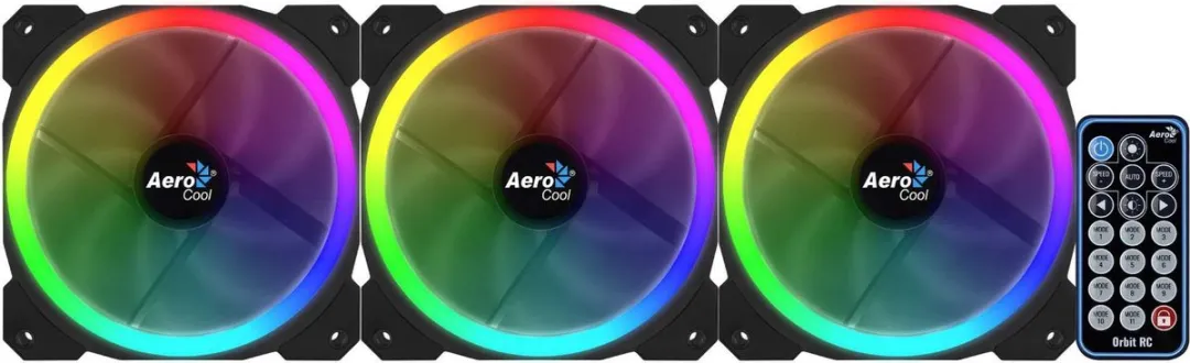Aerocool Orbit RC ARGB 3x 12cm Casefans