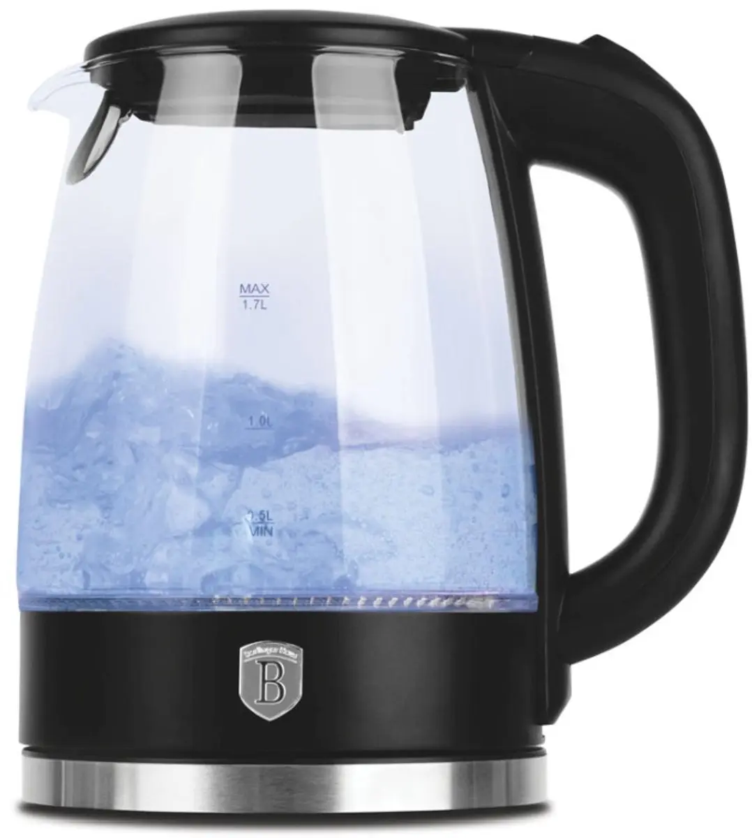 Glazen waterkoker 1,7 L uit de Matte Black-collectie