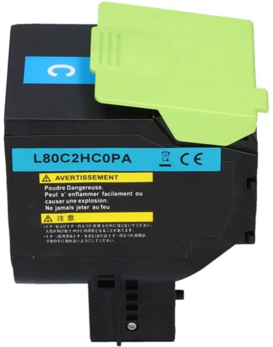 PrintAbout Lexmark 80C2HC0 Toner Cyaan - 3.300 Stuks