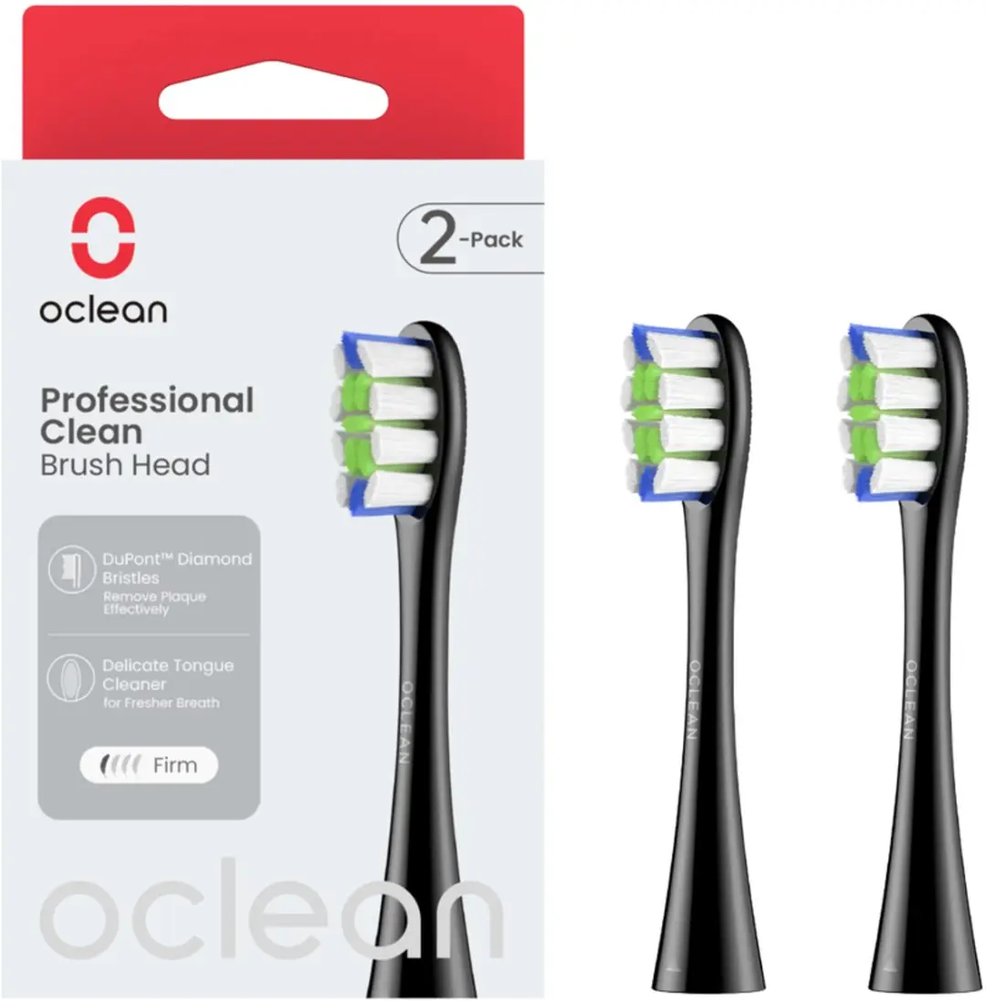 Oclean Professional Clean 04.04.1083 Opzetborstels - 2x Zwart - afbeelding 3 van 4