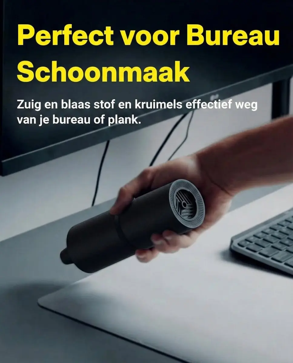 HOTO Pro Kruimeldief Handstofzuiger - Snoerloos - afbeelding 5 van 6