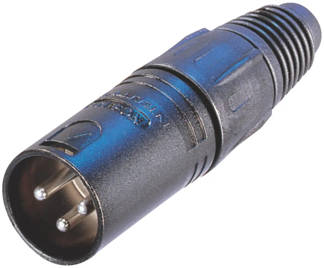Neutrik NC3MX-B XLR 3-pins connector - Zwart/verguld - afbeelding 5 van 5
