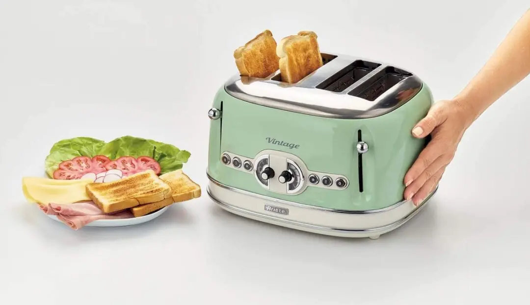 Ariete Vintage Broodrooster 0156/04 - 1630W - Groen - afbeelding 4 van 6