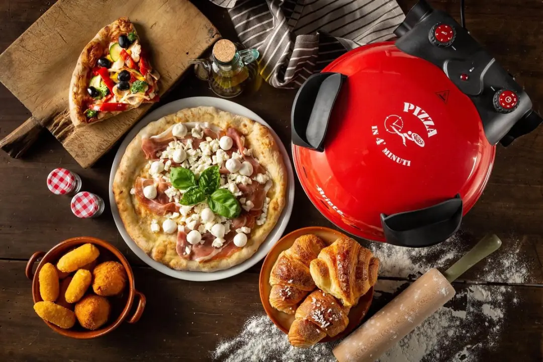 Ariete Pizzaoven 1200W - 32 cm - Rood - afbeelding 5 van 6
