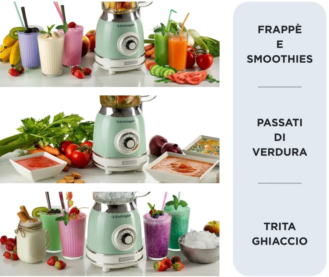 Ariete 0583/04 Vintage Blender - Groen - afbeelding 5 van 6