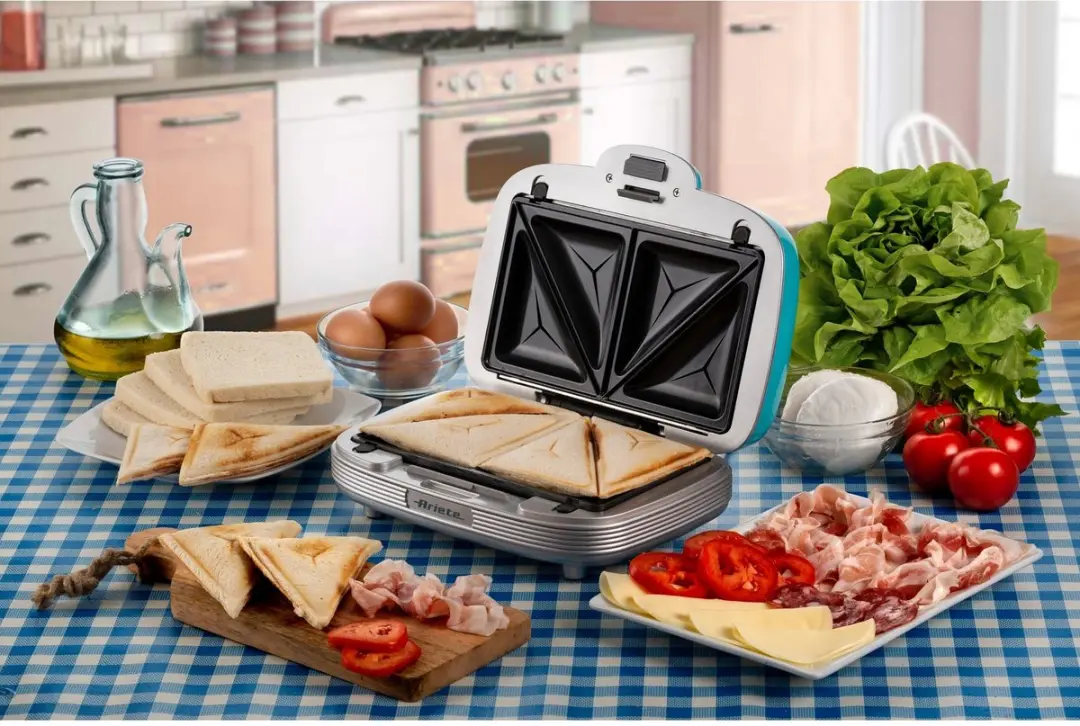 Ariete 1972/01 Tosti Apparaat - 700W - Lichtblauw - afbeelding 5 van 6