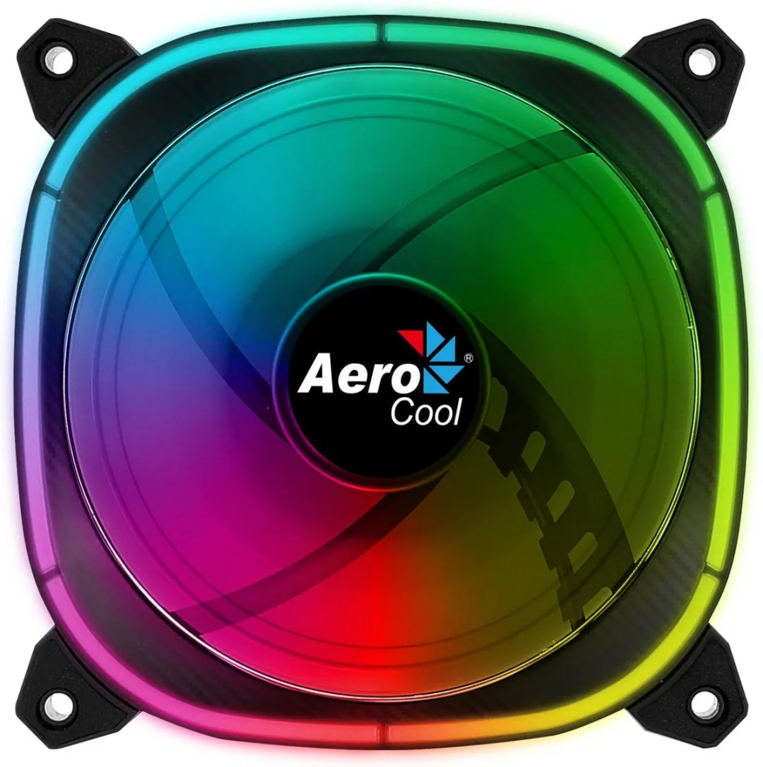 Aerocool Astro 12 RGB Ventilator 12cm - Zwart