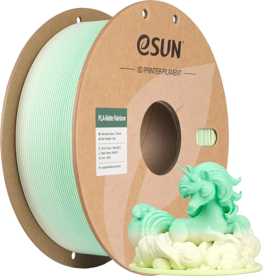 ESUN ePLA-Matte Regenboog A 1.75mm 3D Printerfilament