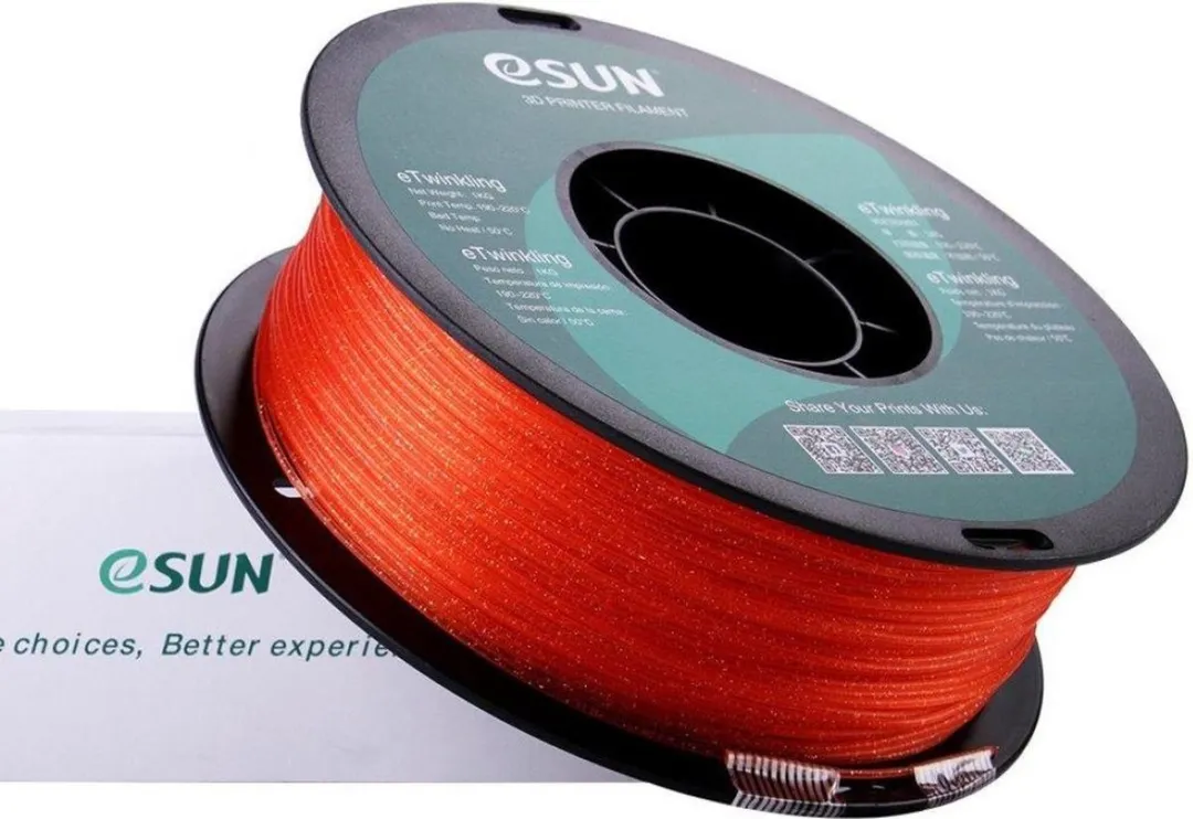 ESUN eTwinkling-PLA Warm Oranje 1.75mm 3D Filament