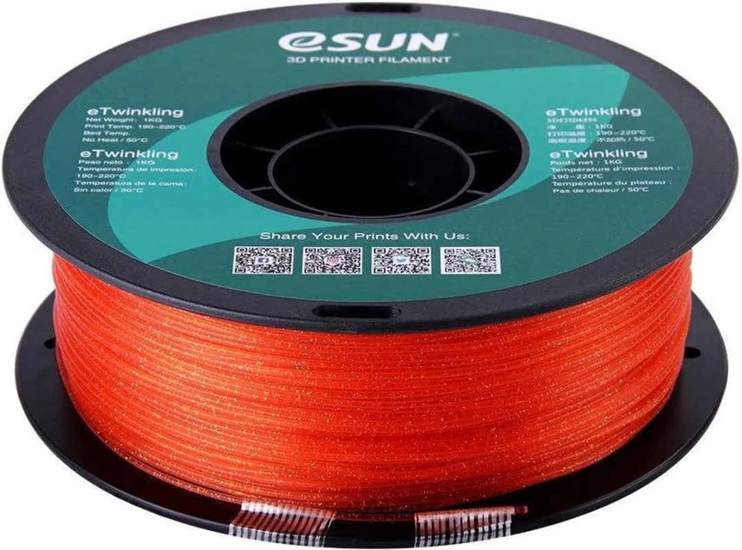 ESUN eTwinkling-PLA Warm Oranje 1.75mm 3D Filament