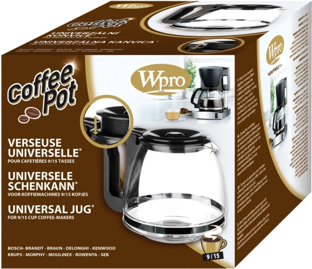 Universele conische kan voor 9/15 kopjes koffie