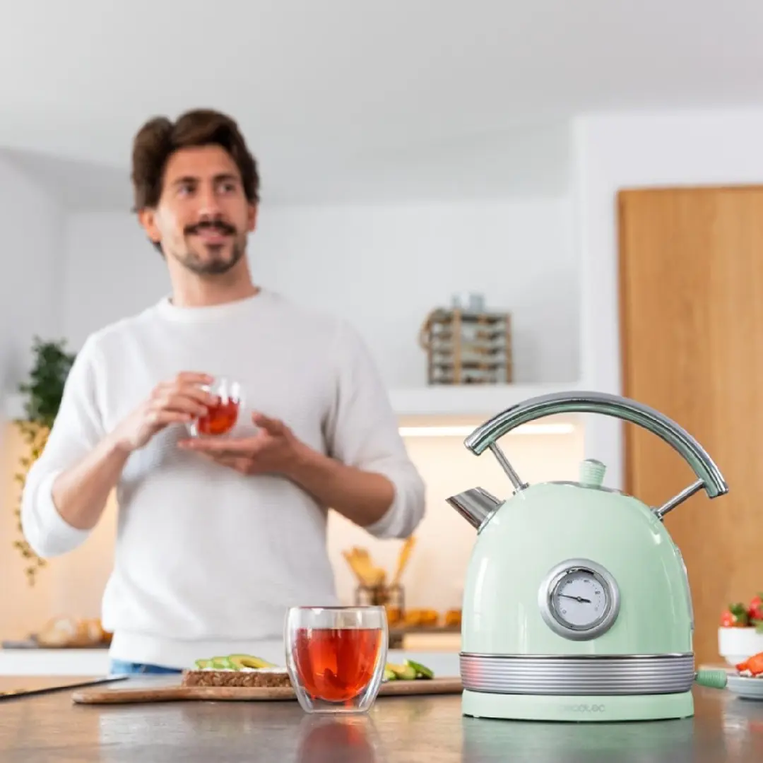 Cecotec Thermosense 420 Vintage 01483 Waterkoker - Groen - afbeelding 6 van 6