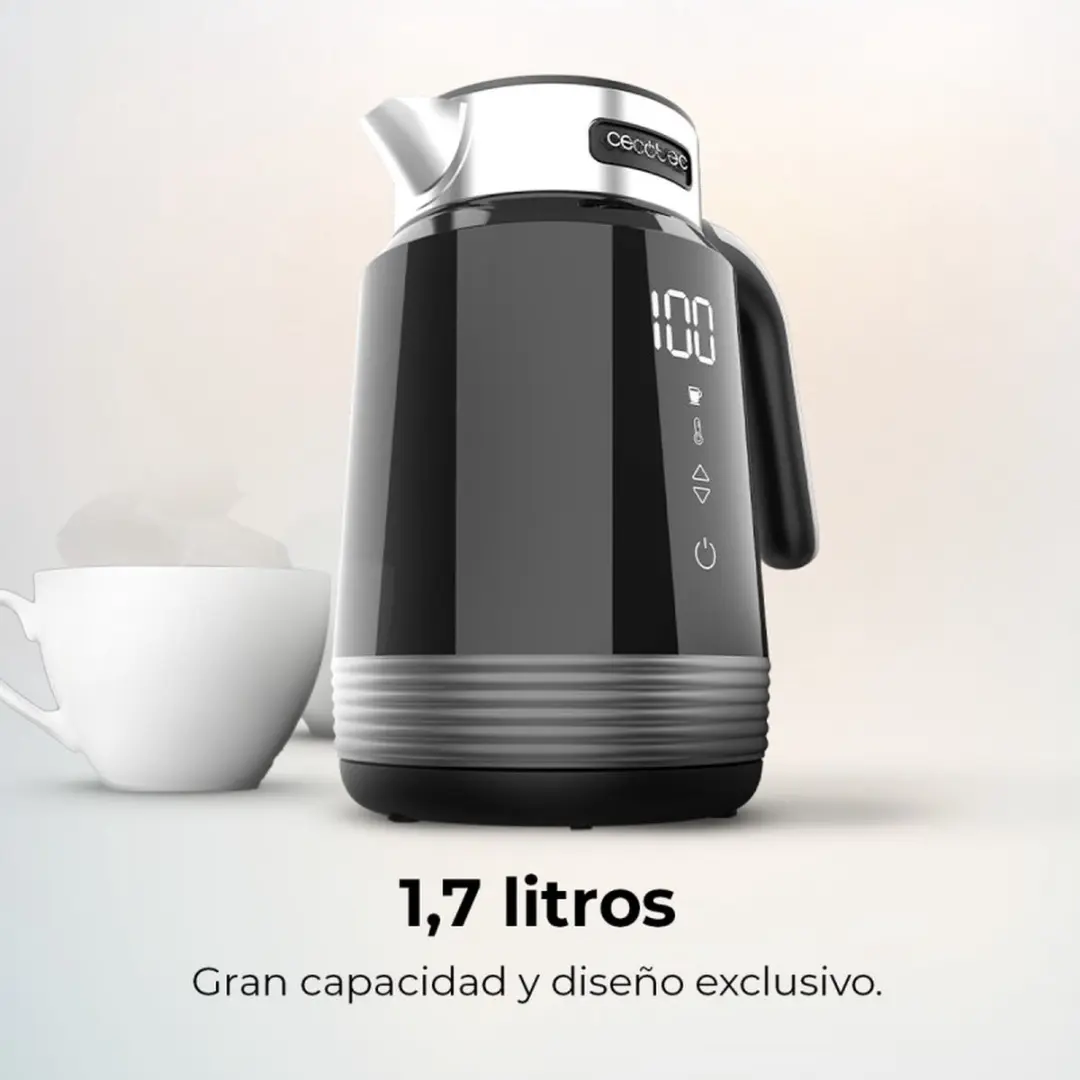 Cecotec ThermoSense 600 Touch 01748 Waterkoker - Zwart - afbeelding 5 van 6