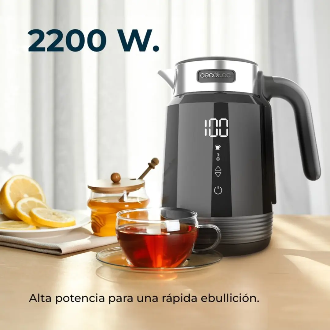 Cecotec ThermoSense 600 Touch 01748 Waterkoker - Zwart - afbeelding 6 van 6