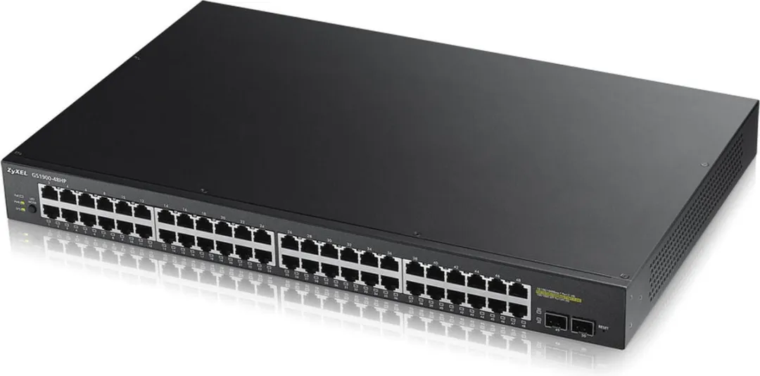 Zyxel GS1900-48 Switch - 48 Poorten - 100 Gbps - Zwart