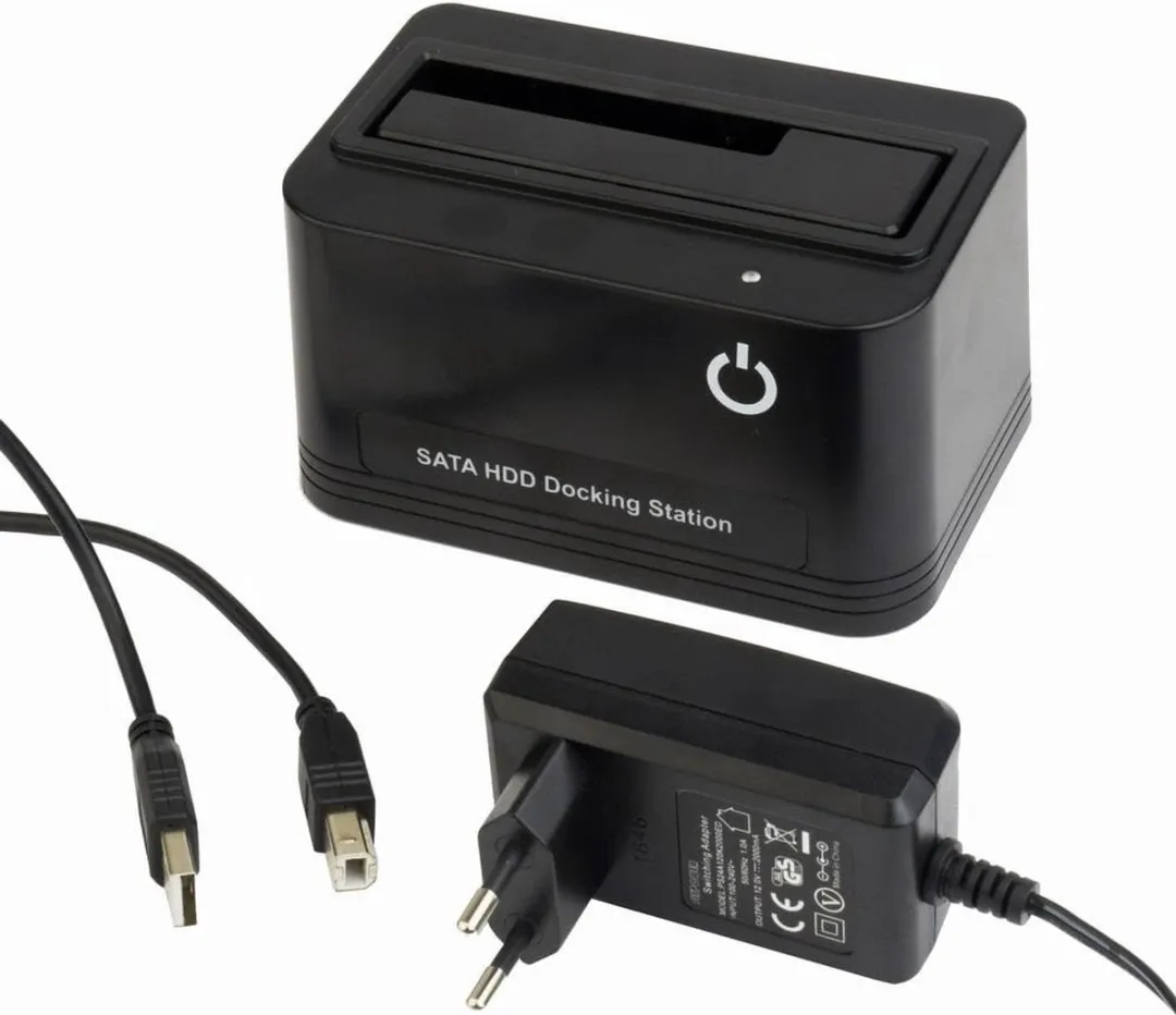 Gembird HD32-U2S-5 USB2.0 HDD Docking Station - Zwart