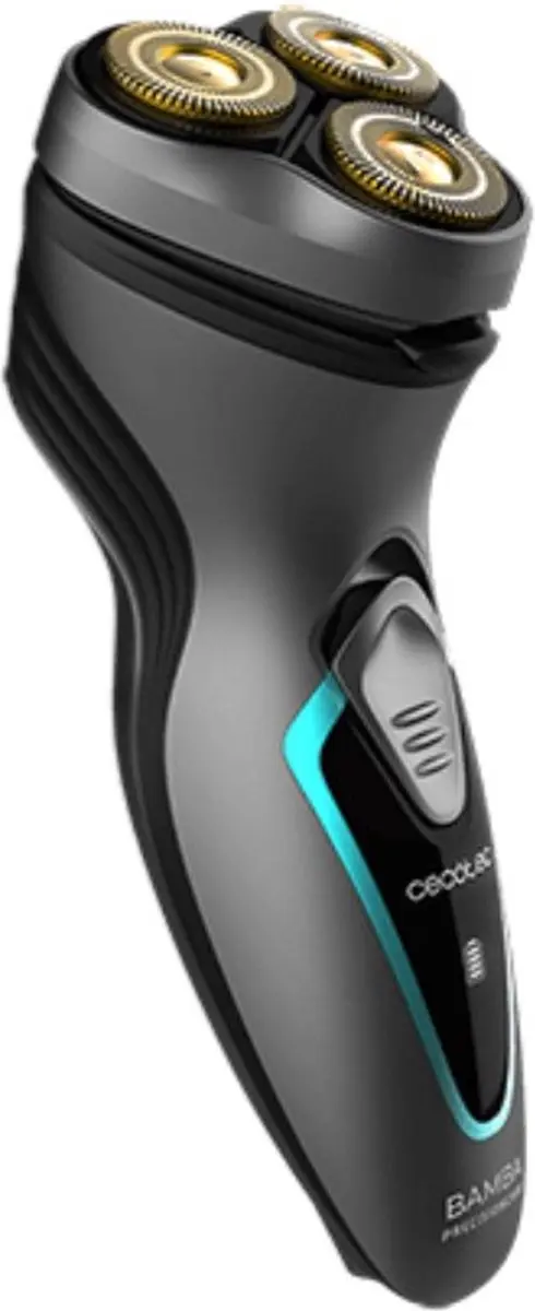 Cecotec Rotierender Rasierer Bamba PrecisionCare Titanium PerfectCut. Titanbeschichtigung mit 3D-Bewegung, Lithiumbatterie, die bis zu 40 Minuten ununterbrochenen - afbeelding 3 van 6
