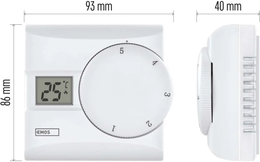 EMOS P5603R Kamerthermostaat - Wit - afbeelding 4 van 6