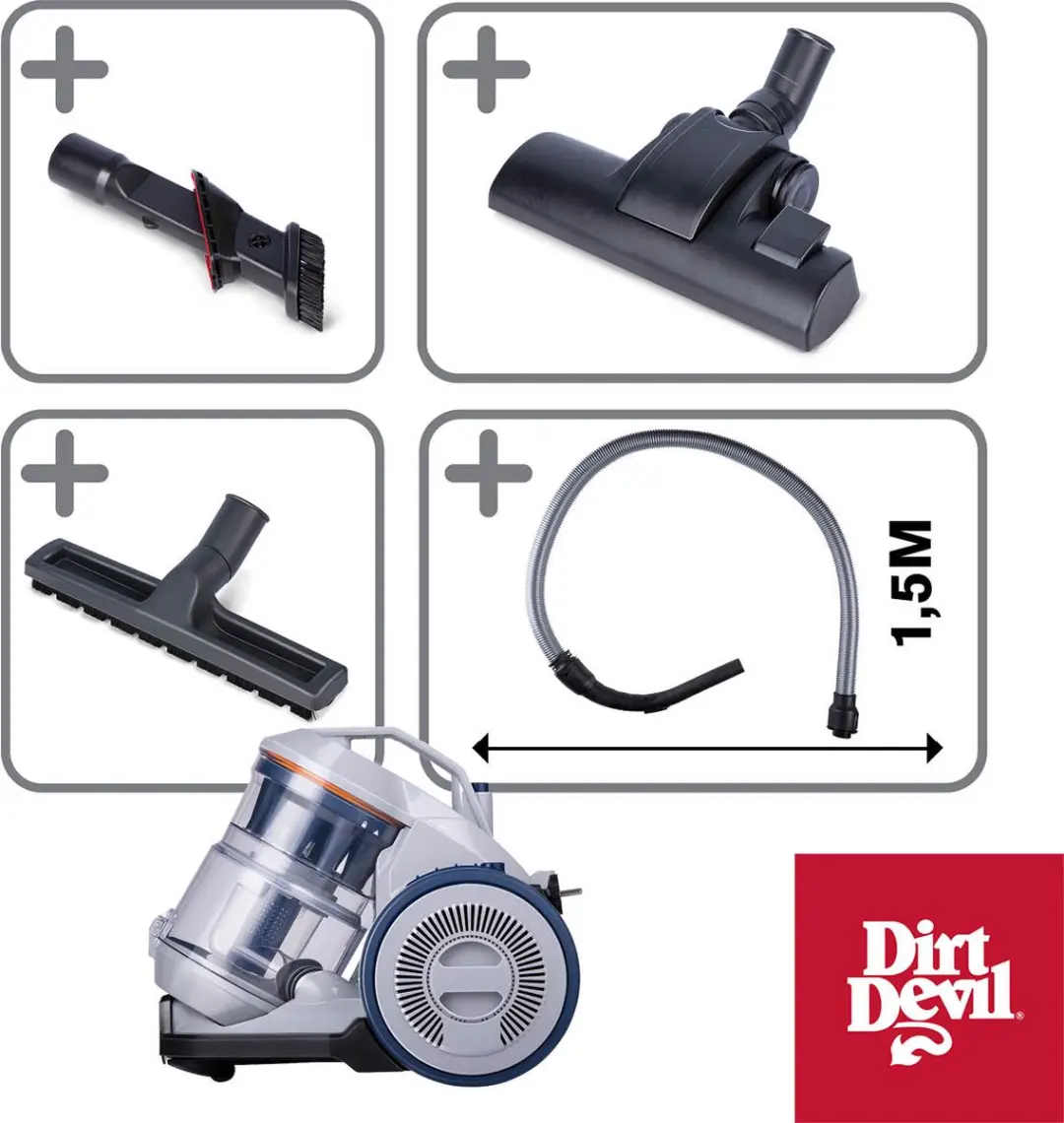 Dirt Devil DD2501 Stofzuiger zonder Zak - 850W - afbeelding 3 van 6