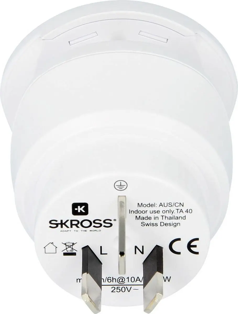 Skross 1.500210-E Reisstekker World to Australia/China - afbeelding 5 van 6