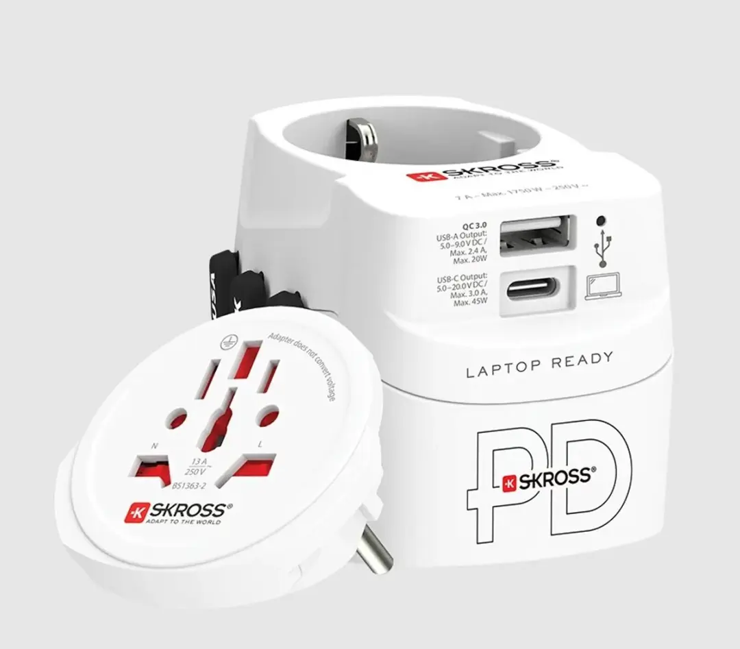 Skross Pro Light USB AC45PD World Reisstekker