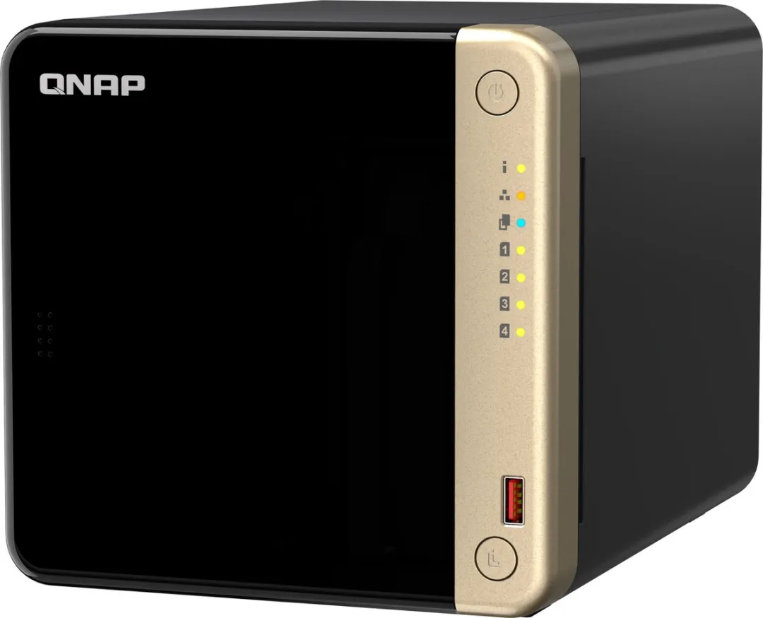 QNAP TS-464 NAS - 4-Bay - 4 Cores - Zwart - afbeelding 6 van 6
