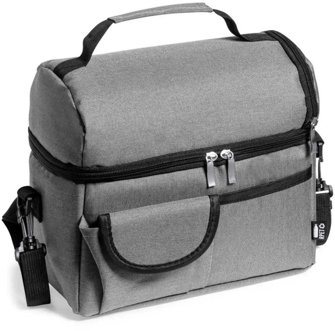 Benson Easy Travel Koeltas - voor lunchpakket of drankjes - 12 liter - 25 x 15 x 24 cm - Draagband - Grijs - Diverse compartimenten