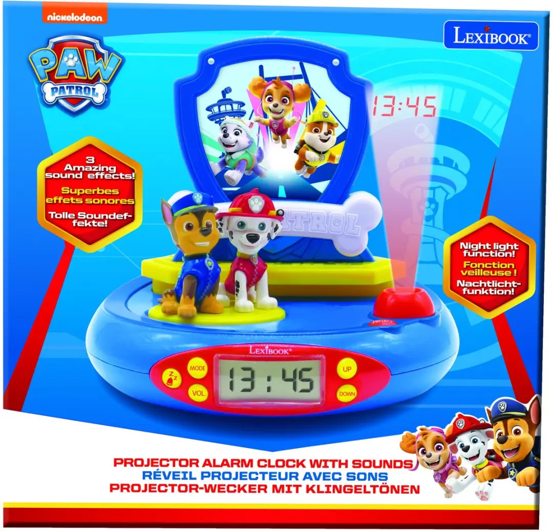 Lexibook Paw Patrol 3D Projectorklok RP500PA - afbeelding 6 van 6