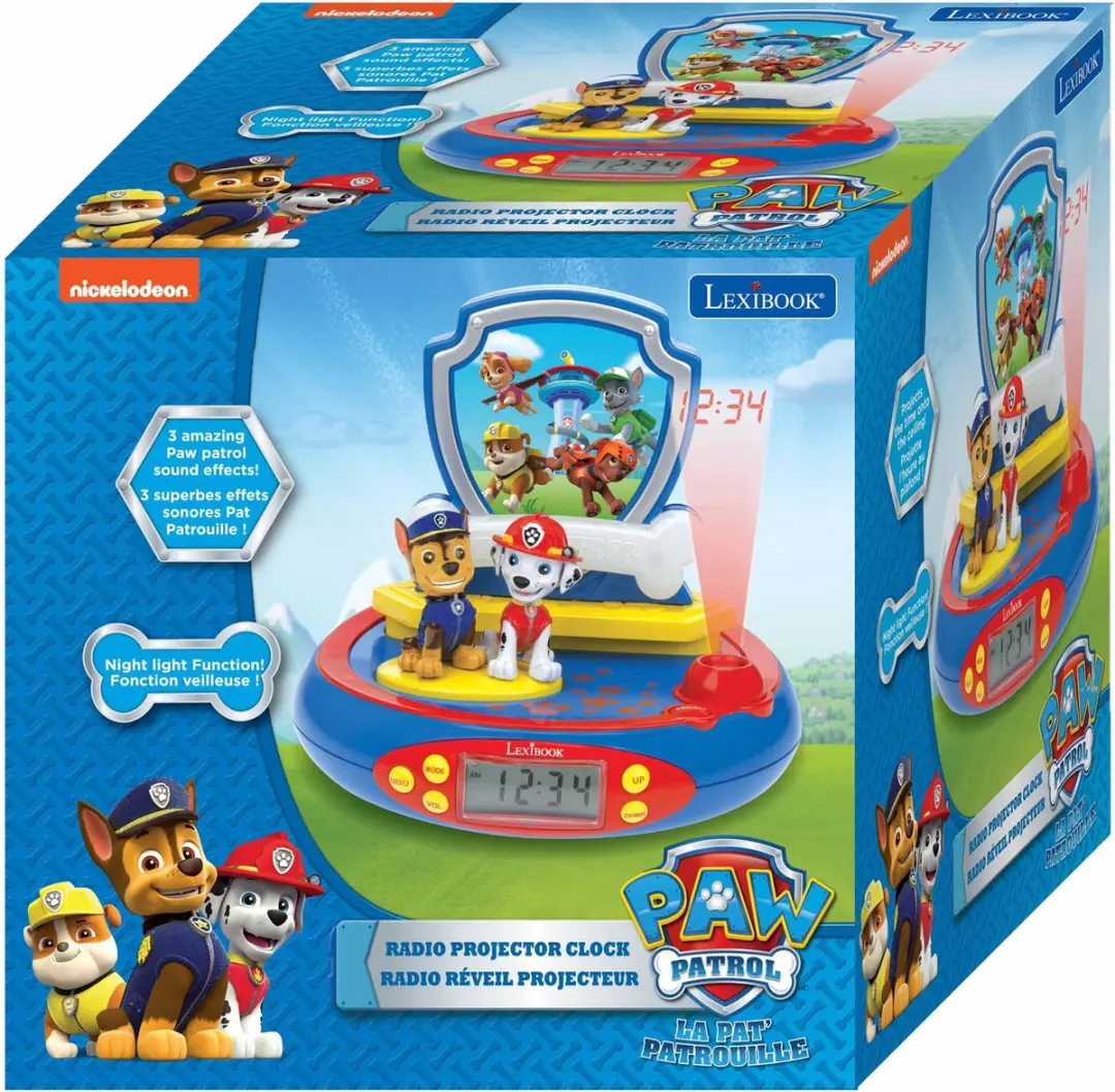 Lexibook Paw Patrol 3D Projectorklok RP500PA - afbeelding 3 van 6