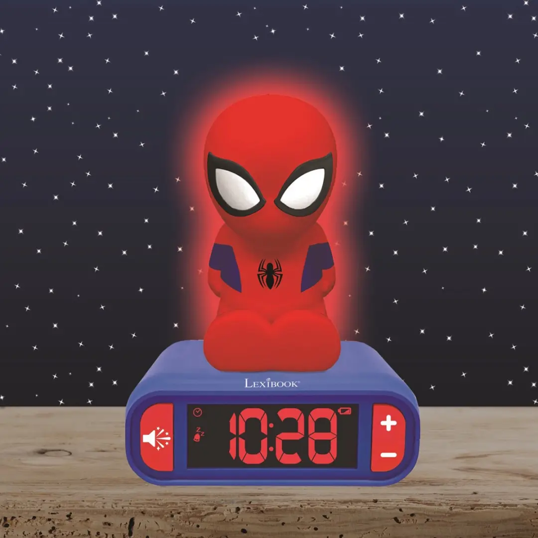 Lexibook Spider-Man 3D Wekker met Nachtlampje RL800SP - afbeelding 3 van 6