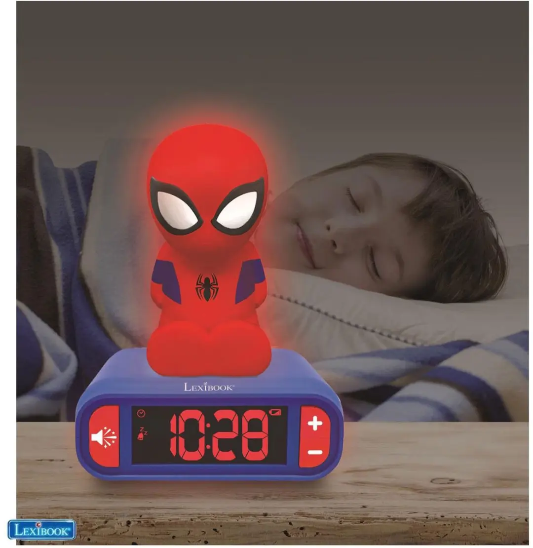 Lexibook Spider-Man 3D Wekker met Nachtlampje RL800SP - afbeelding 6 van 6