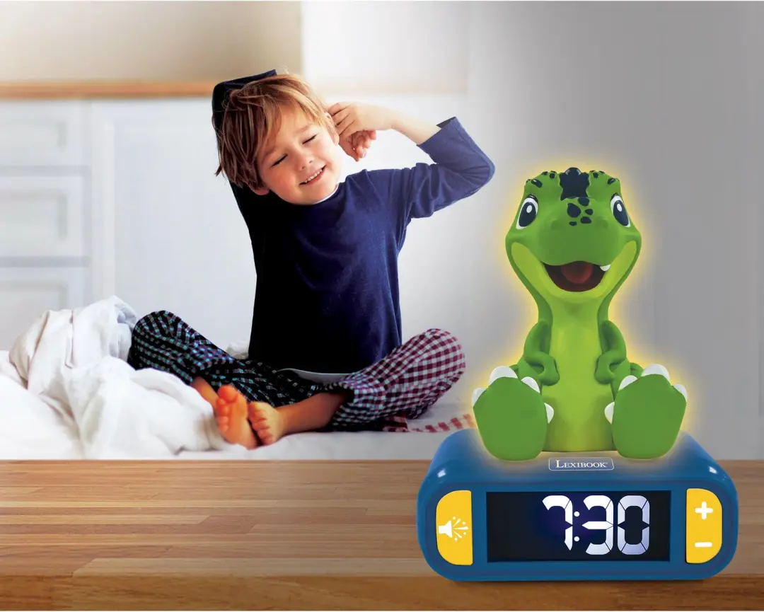 Lexibook RL800DINO Digitale Wekker 3D Dinosaurus - afbeelding 6 van 6