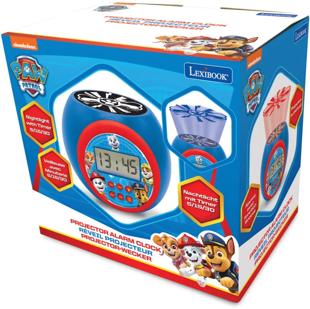 Lexibook Paw Patrol Projector Wekker RL977PA - Ø16cm - afbeelding 6 van 6