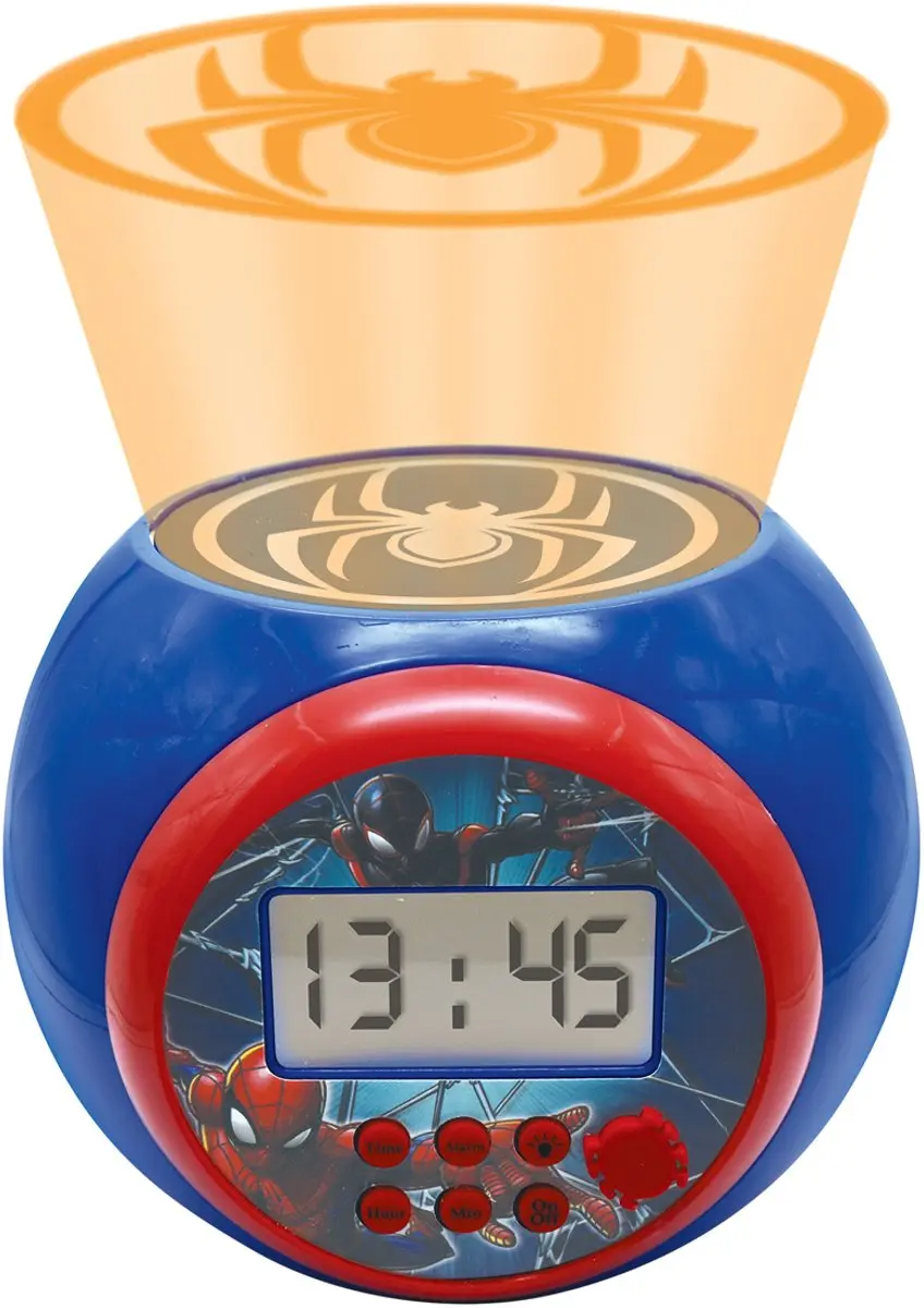 Lexibook Spider-Man Projector Wekker RL977SP - Blauw - afbeelding 2 van 6
