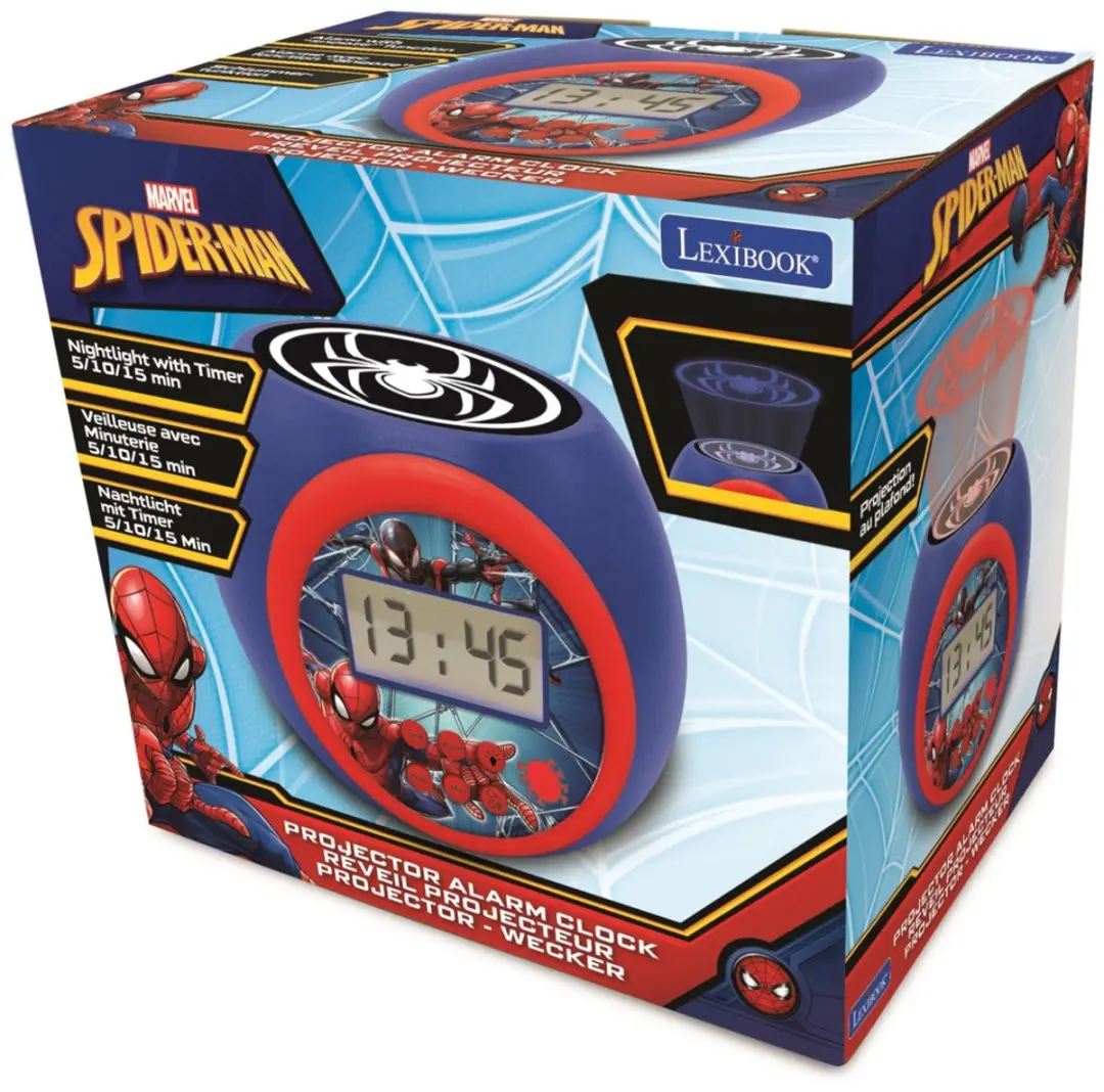 Lexibook Spider-Man Projector Wekker RL977SP - Blauw - afbeelding 5 van 6