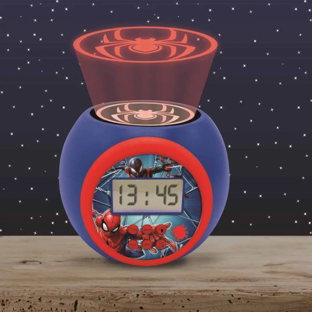 Lexibook Spider-Man Projector Wekker RL977SP - Blauw - afbeelding 3 van 6