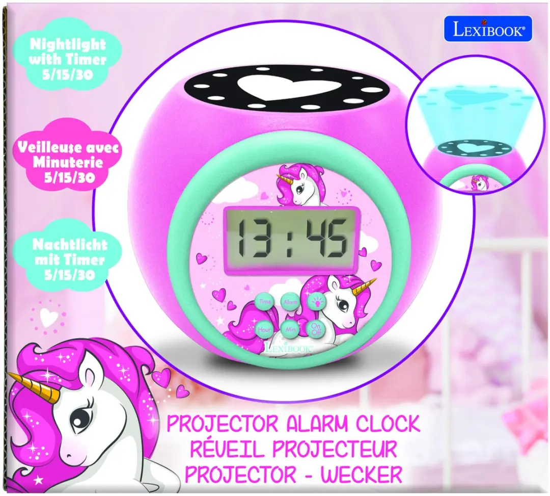 Lexibook Unicorn Projectiewekker RL977UNI - Roze - afbeelding 6 van 6